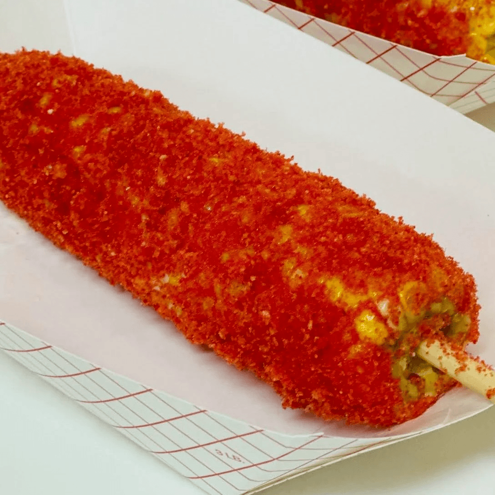 Hot Cheetos Elote Loco on the Cob