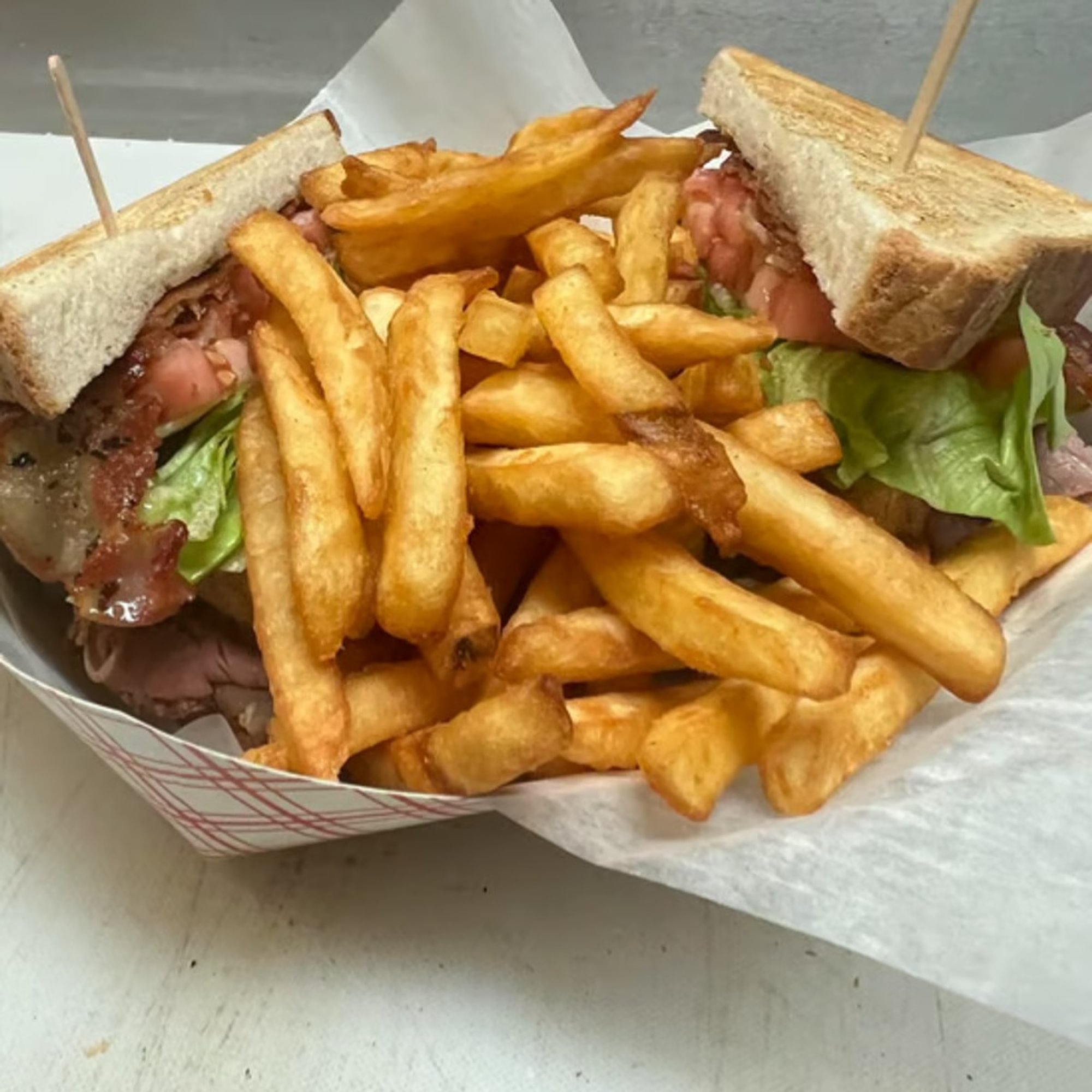 Roast Beef Club Sandwich