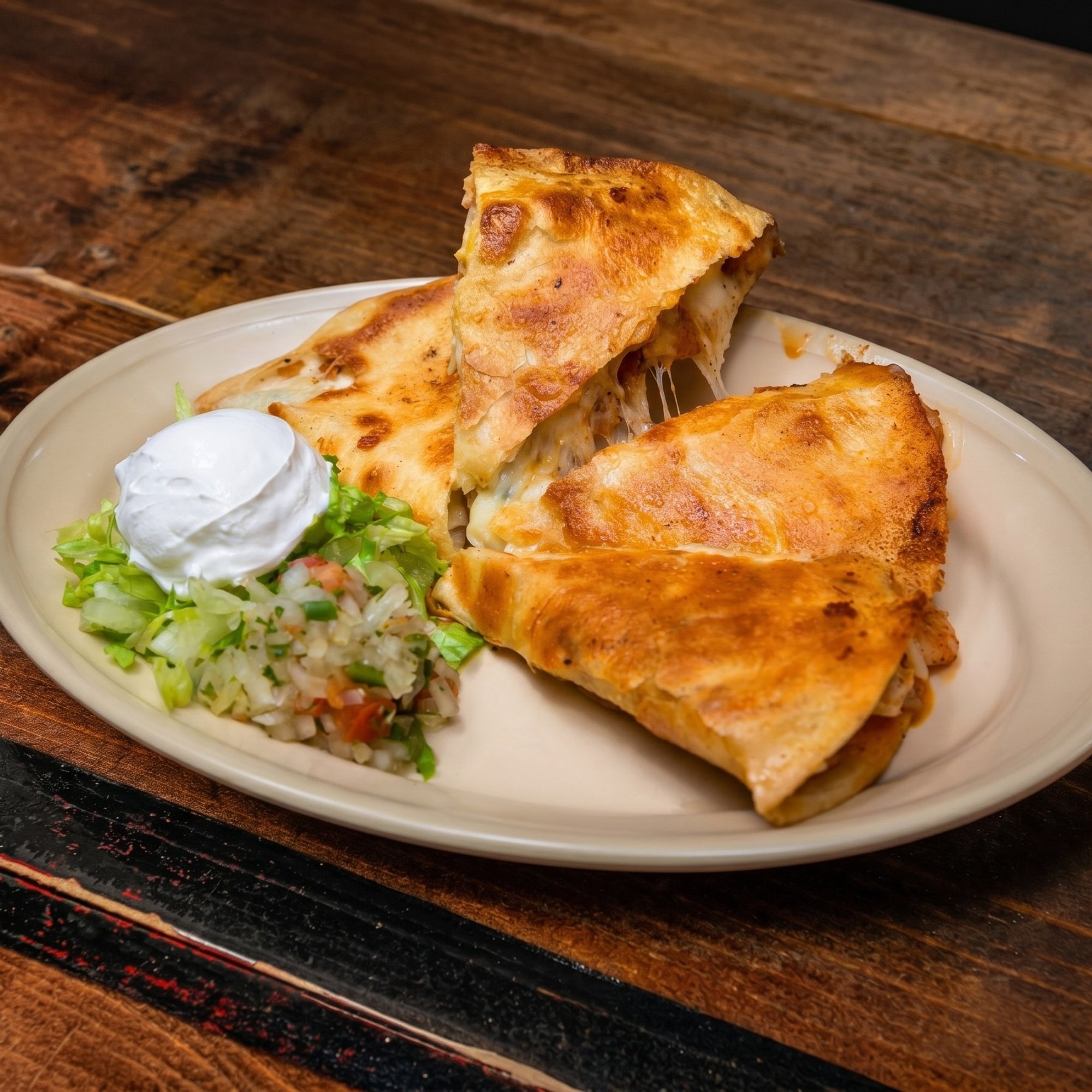 Boudin Quesadilla