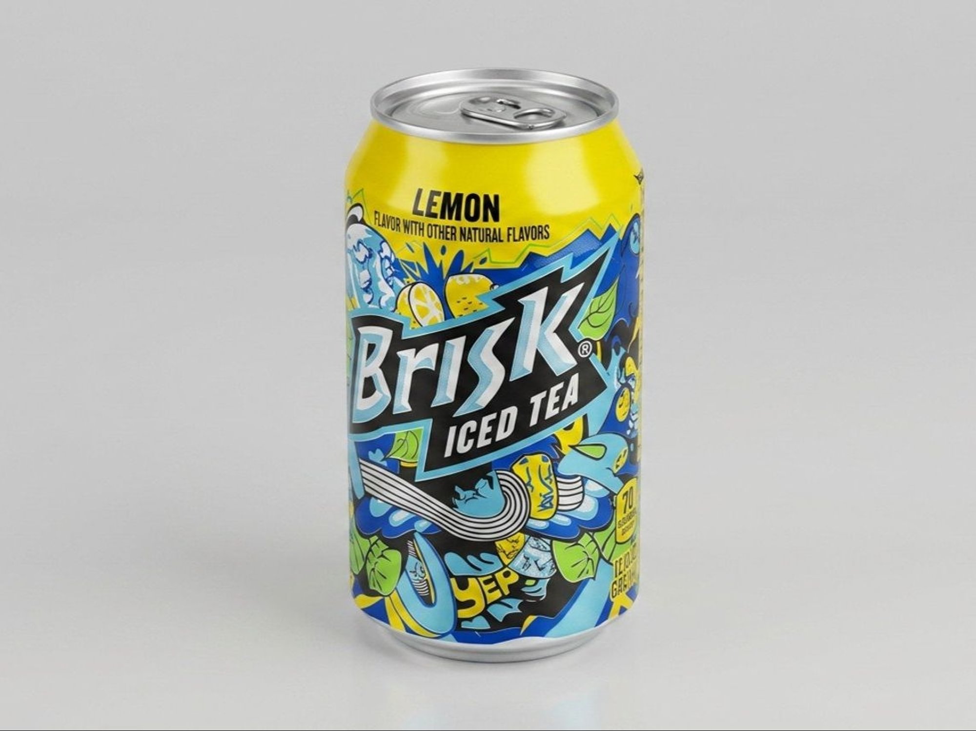 Can Soda Brisk Ice Tea