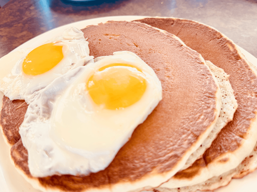 Eggs With Pancakes