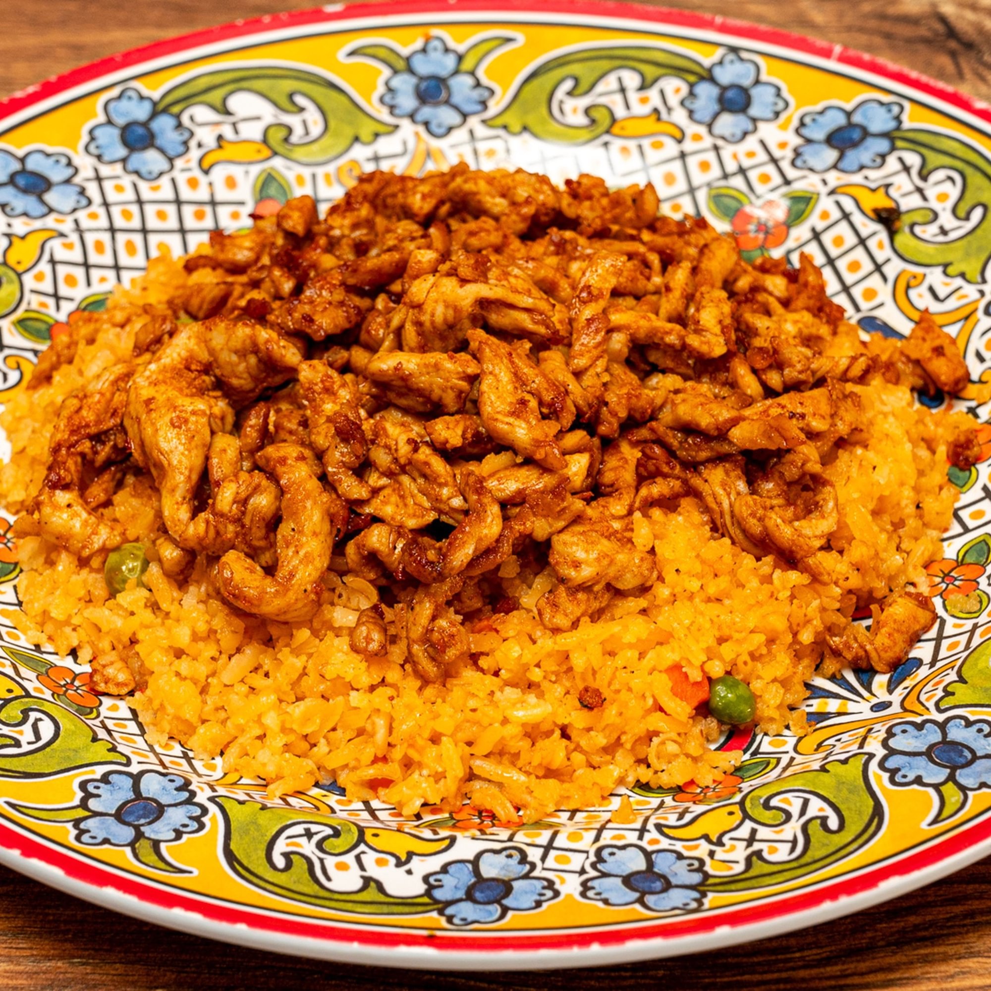 Mexican rice with meat