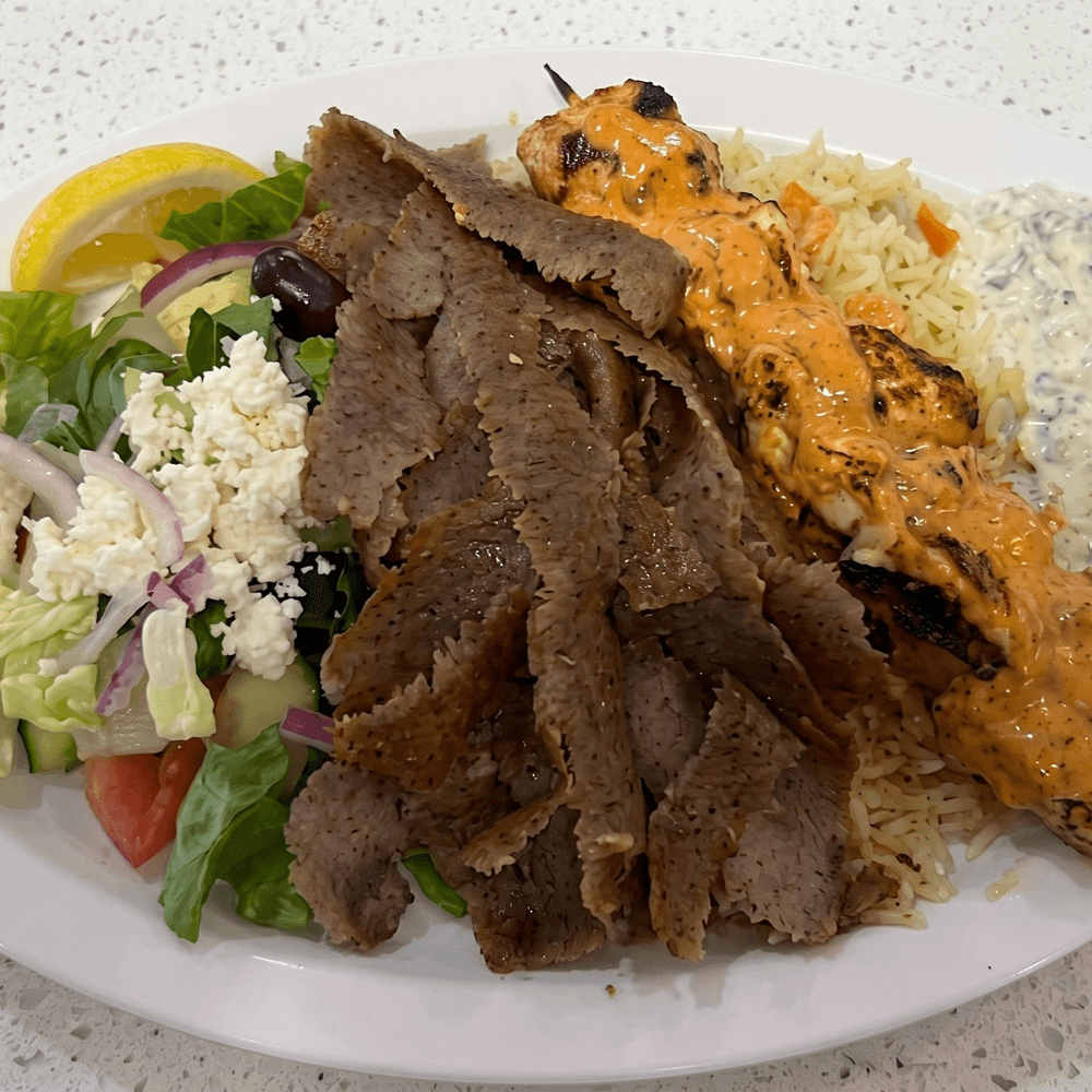 Chicken & Gyros Combo Plate