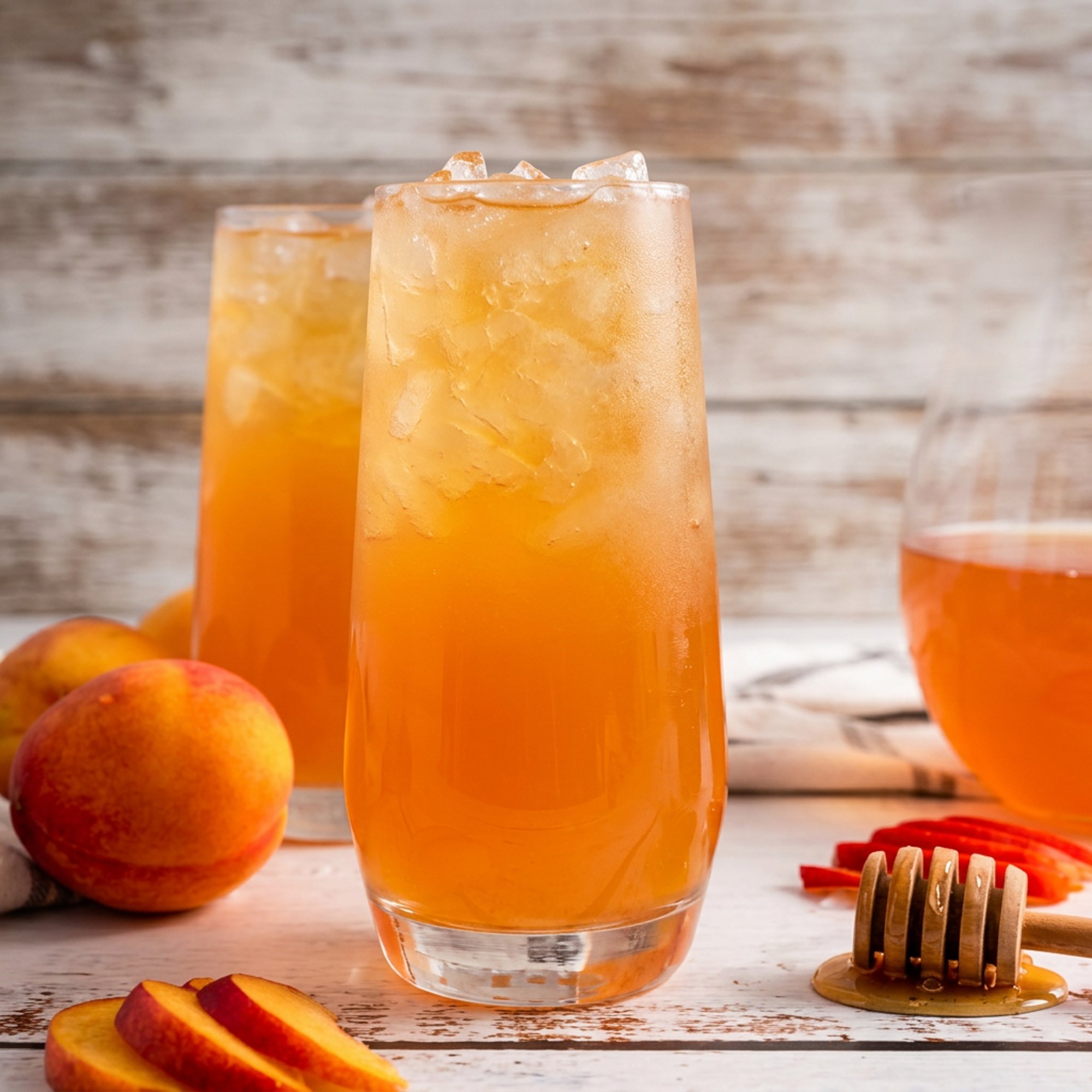 Peach fruit tea