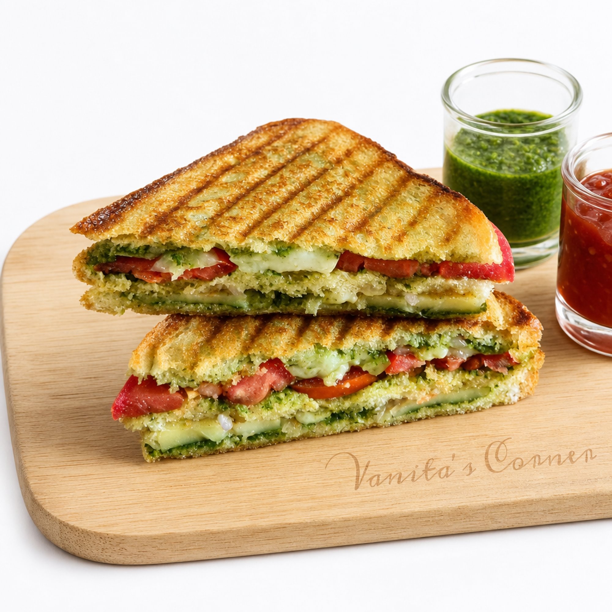 Bombay Veg Sandwich w/ Fries