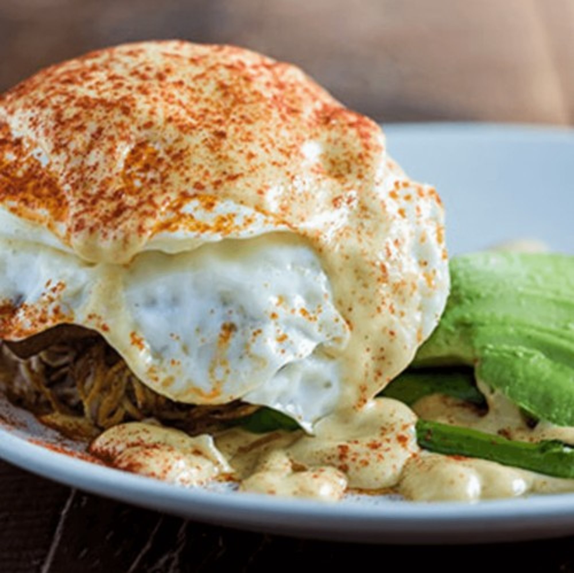 Hash Brown Benedict (*V, GF)