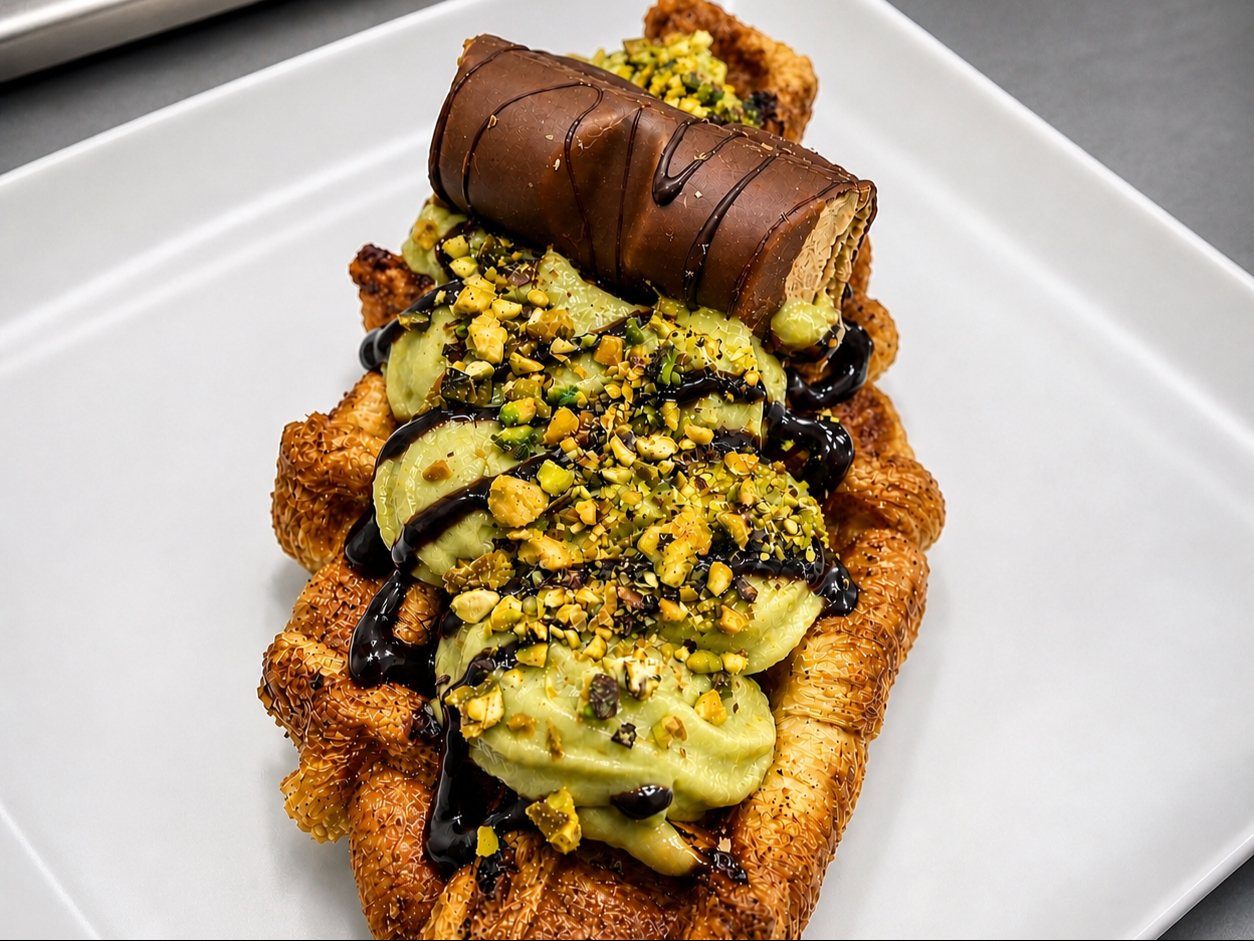 Dubai Chocolate Croffle