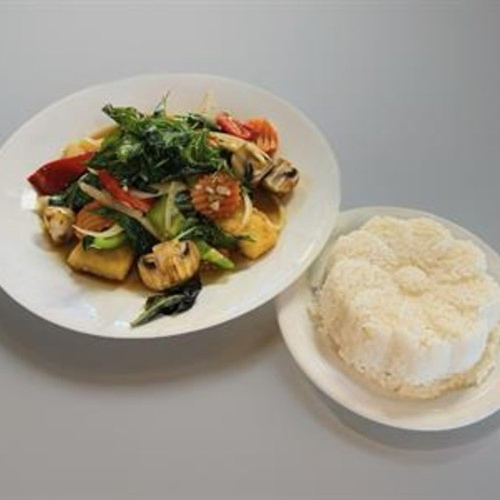 Lunch Halibut Basil