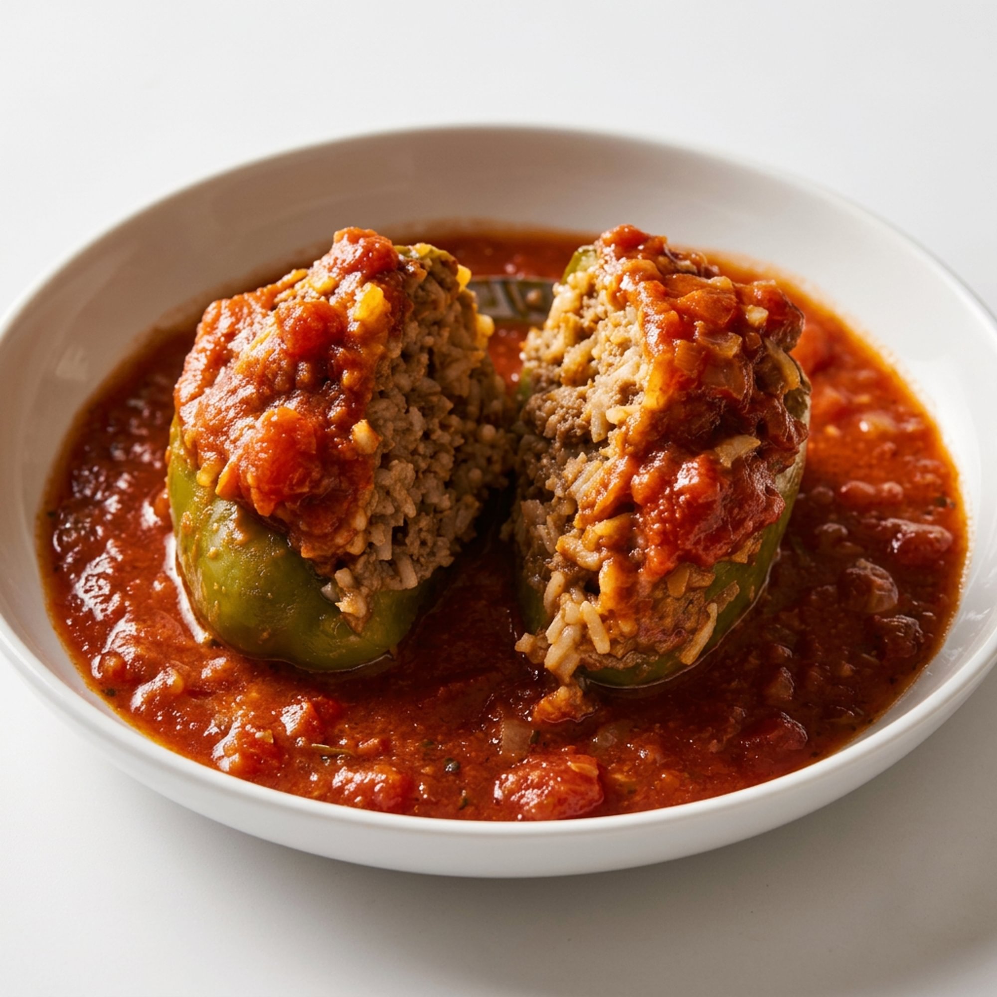 Homemade Stuffed Peppers & Cabbage