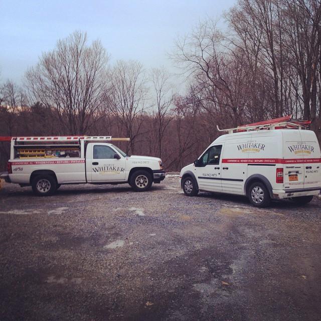 Just some of the service vehicles! Fully Stocked and ready to handle any of your service call needs! Offering Same Day service.