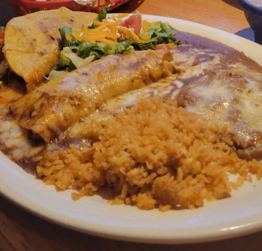 Beef Taco, Cheese Enchilada Combo