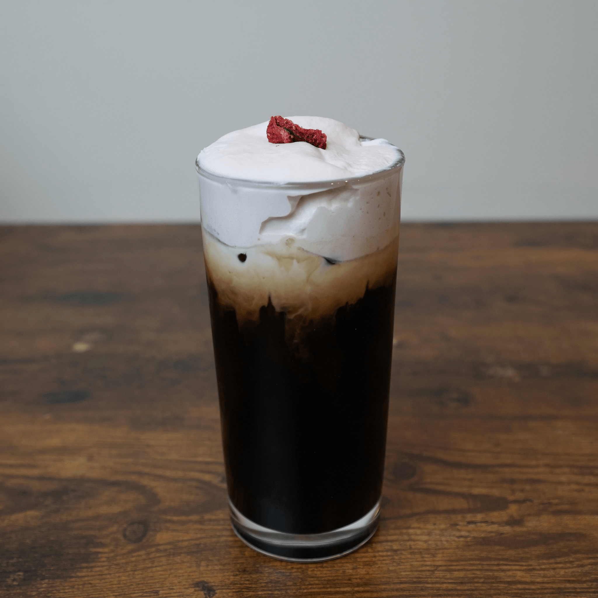 Thai Iced Coffee + Strawberry Creme
