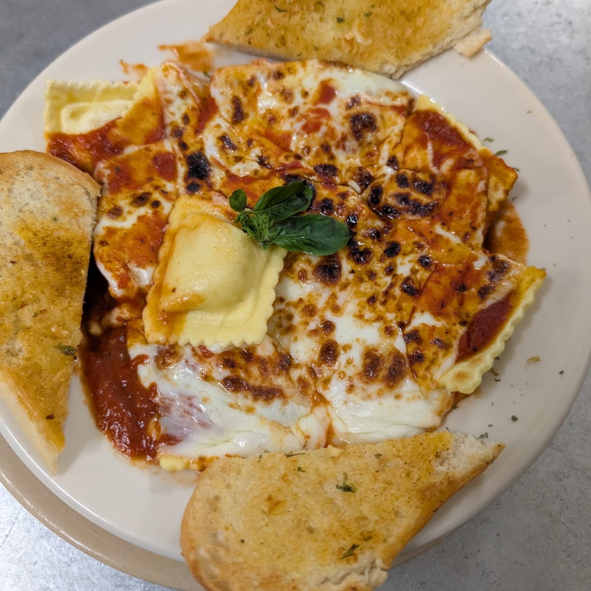 Cheese Ravioli Parmigiana