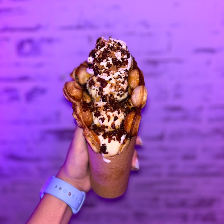 Maple Bacon Bubble Waffle