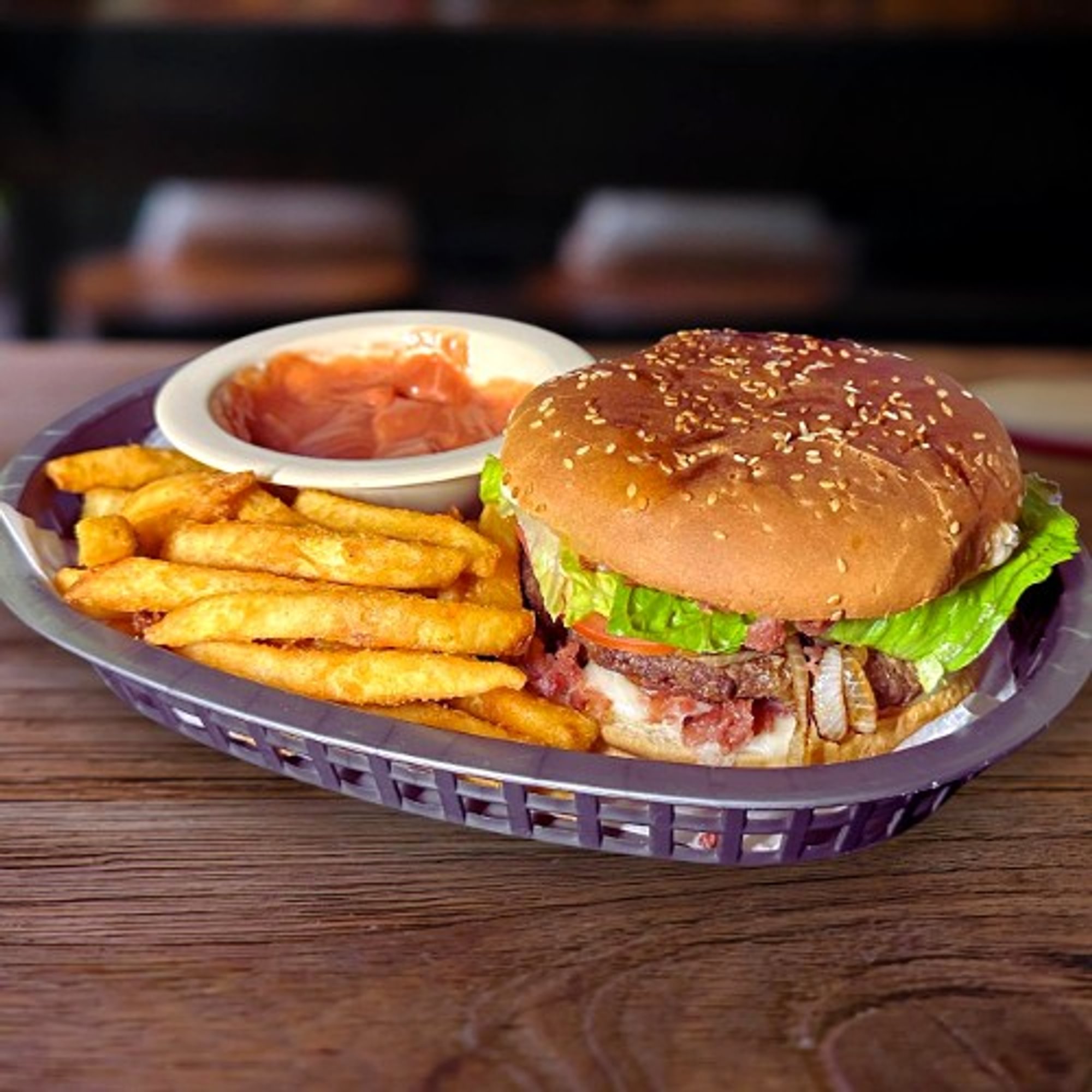 Brazilian Grill Burger Sandwich (Bun with Sesame)