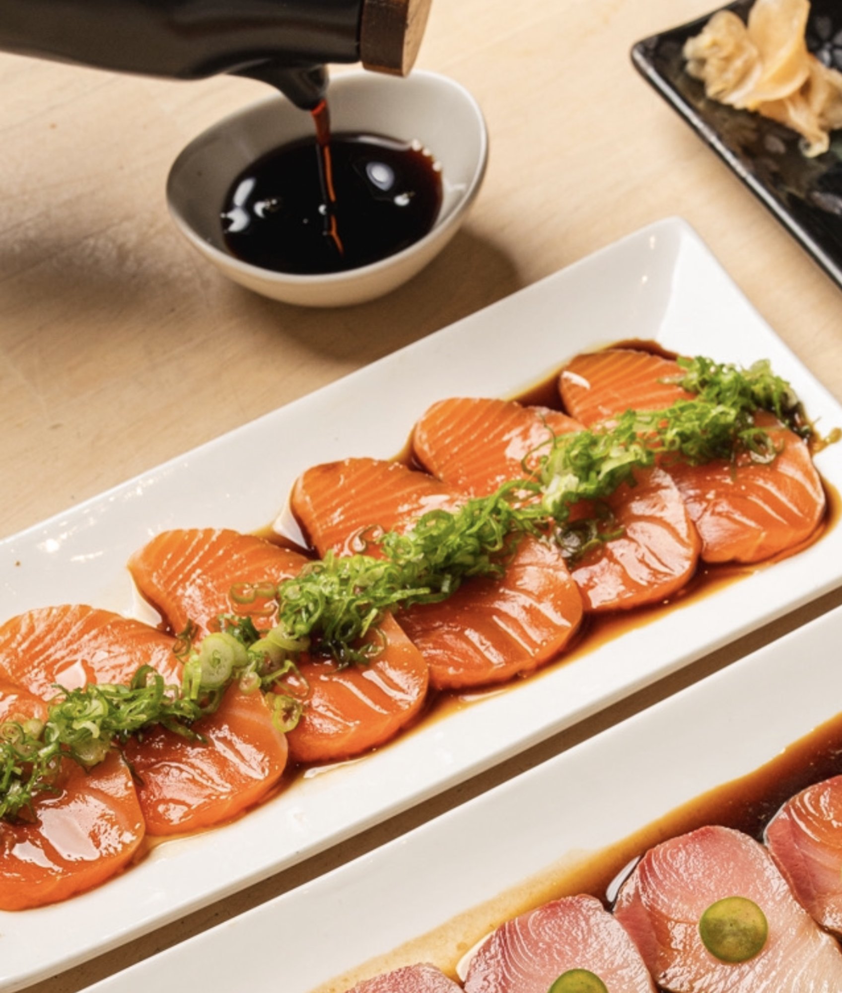 Salmon Truffle Sashimi