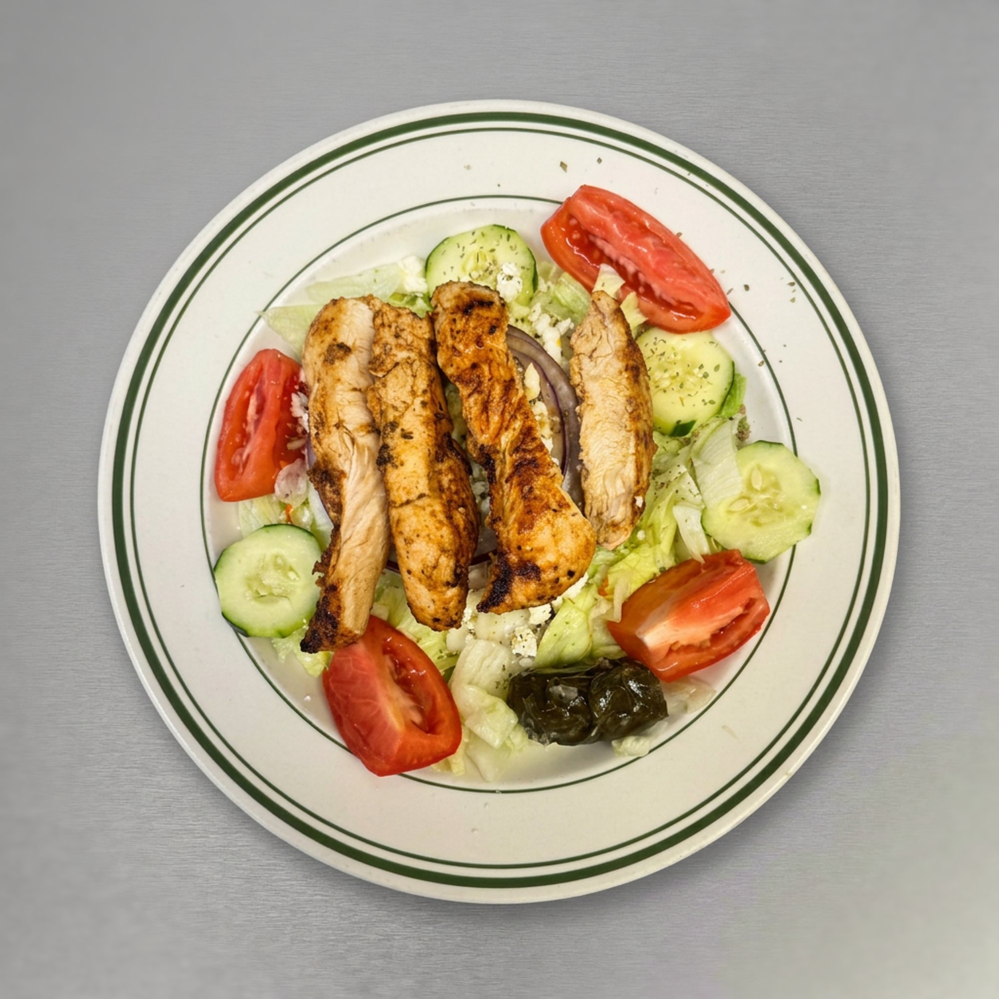 Greek Salad with Grilled Protein