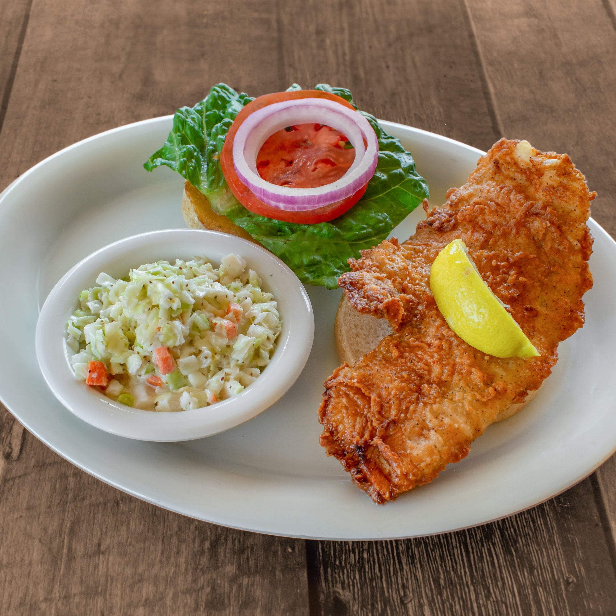 Fried Flounder Dinner