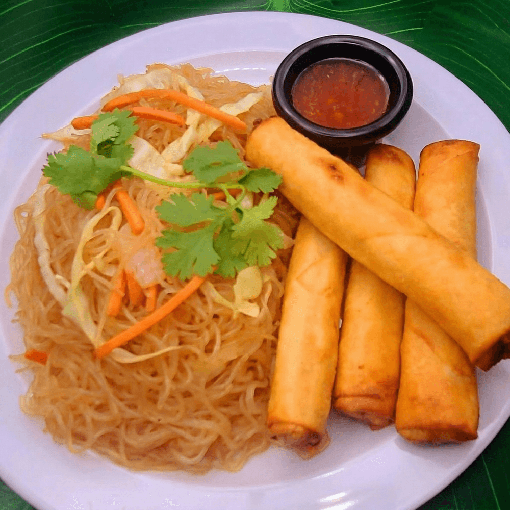 #12 Pancit Noodles with Lumpia