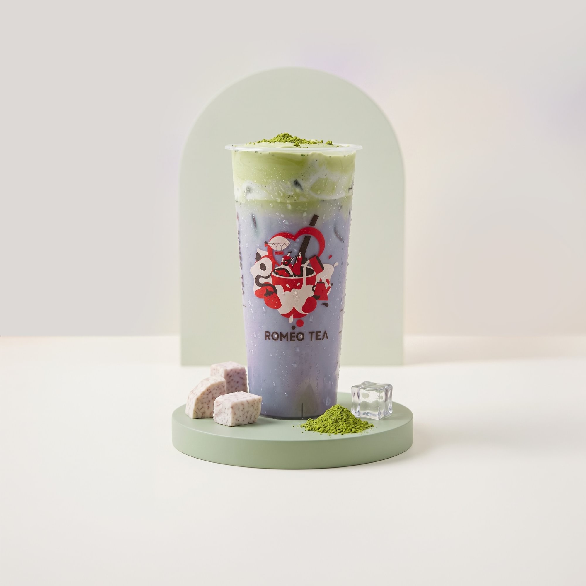 Taro Matcha Latte