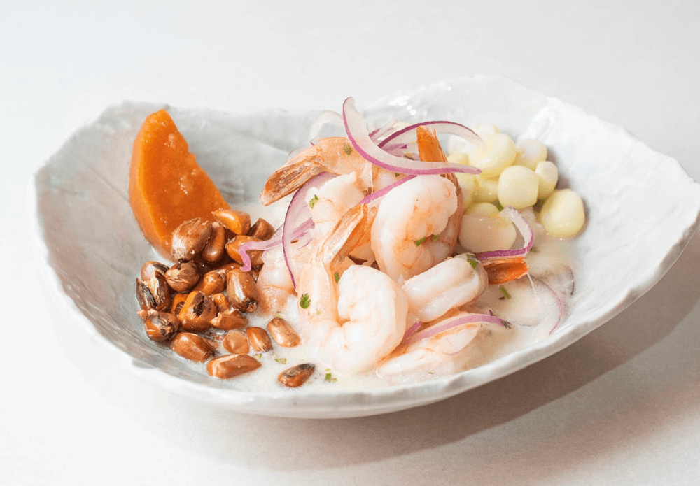 Ceviche De Camaron y Pescado