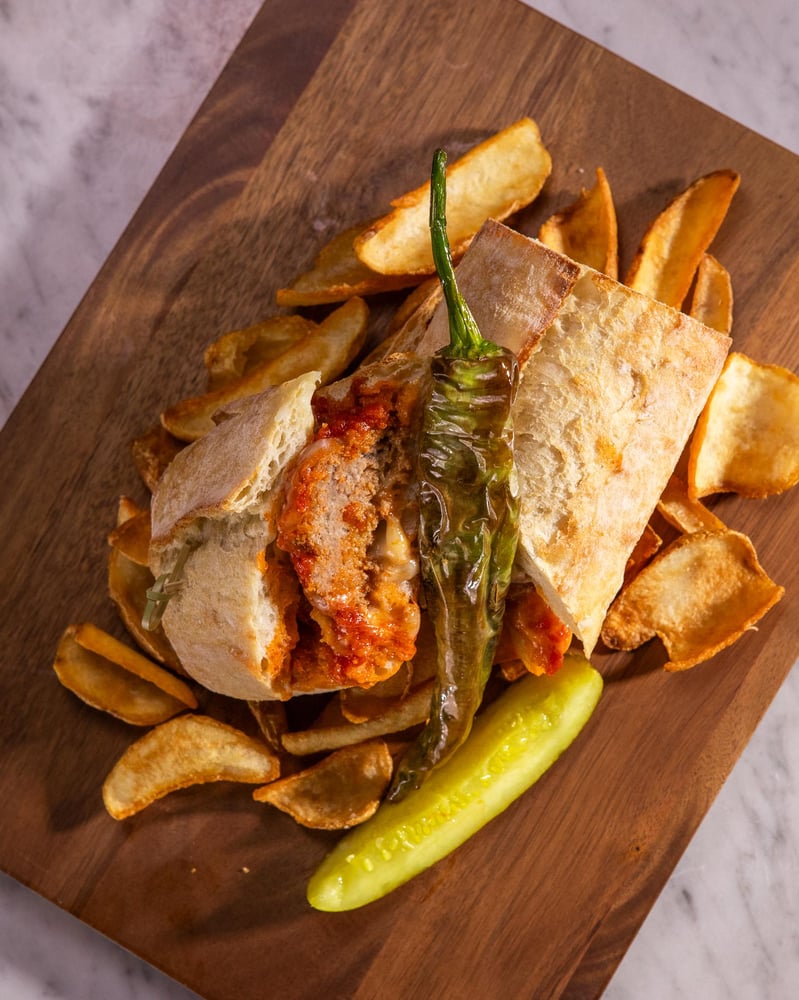 Meatball & Provolone Sandwich