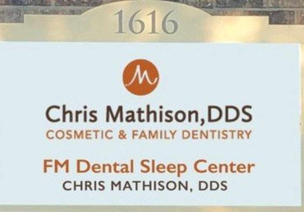 Chris Mathison DDS, D.ABDSM Cosmetic &amp; Family Dentistry Logo