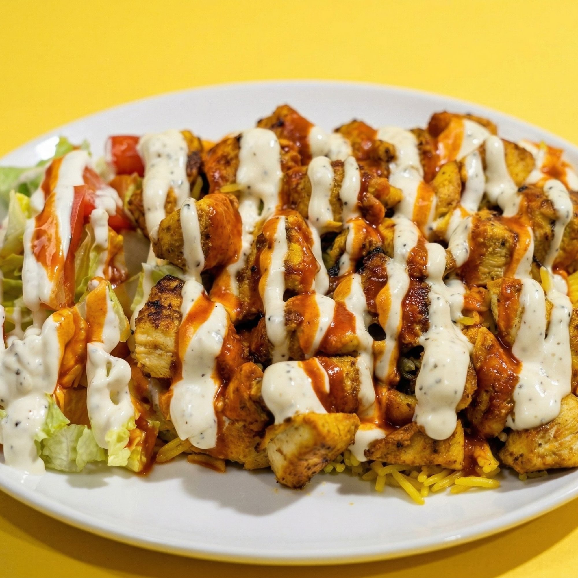 Chicken Over Rice + Small Fries Special
