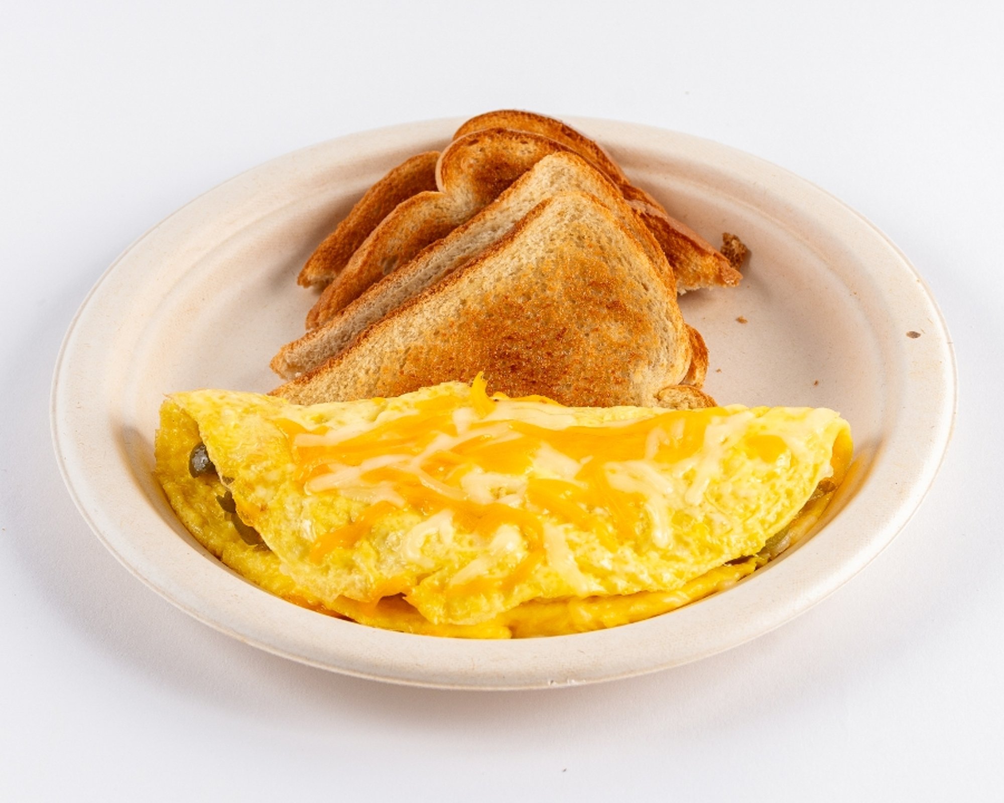 Veggie Omelet with Toast