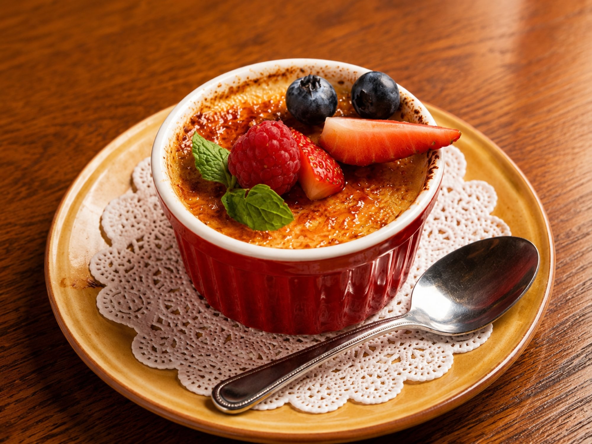 Creme Brulee - With Seasonal Garnish (GF)