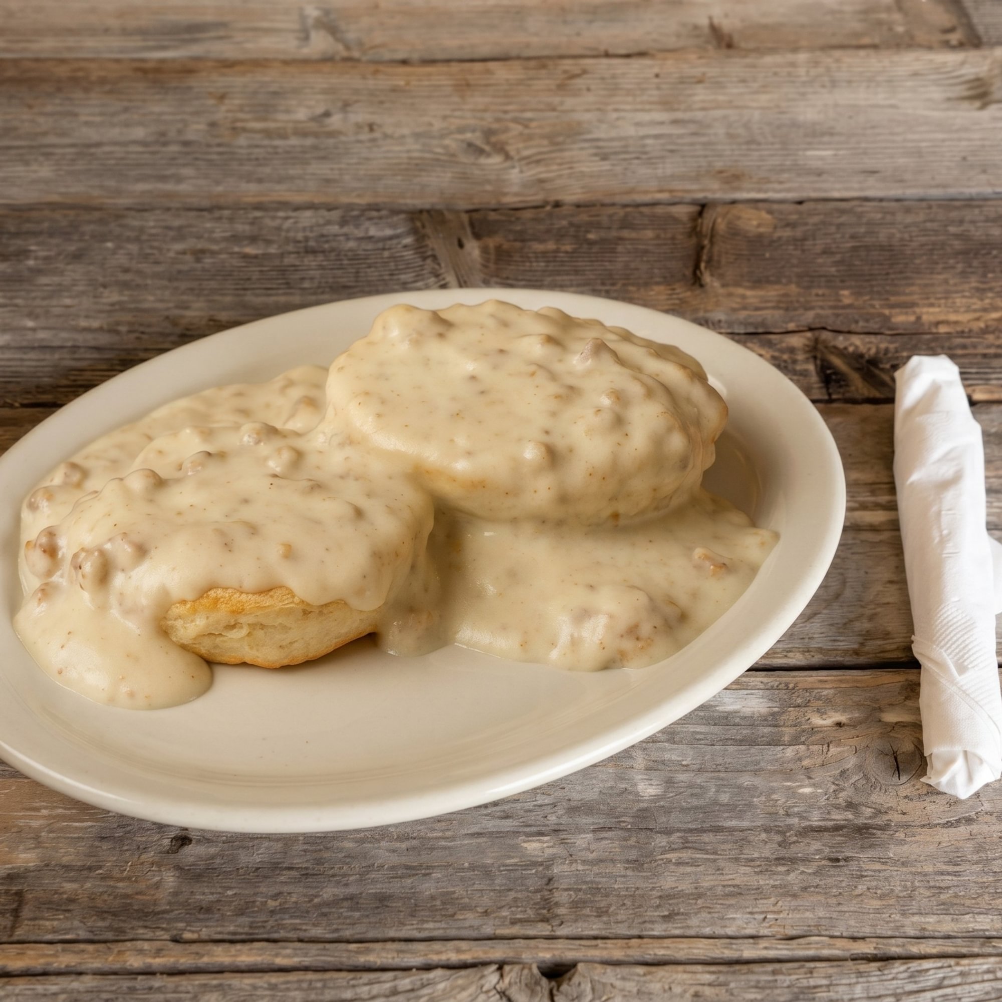 Biscuits with Sausage Gravy