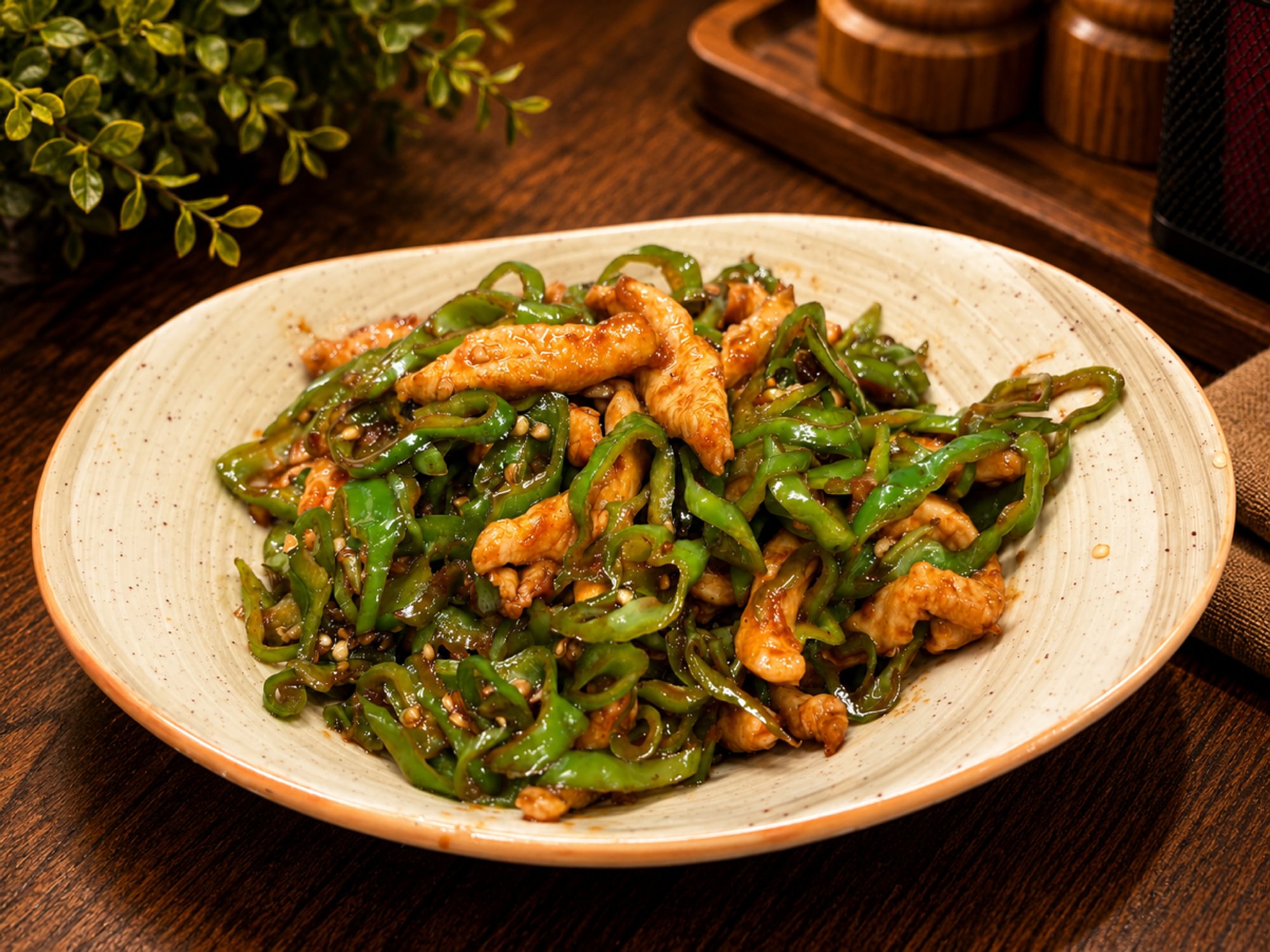 Shredded Chicken with Sharp Pepper / 尖椒鸡丝