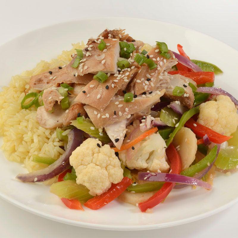 Rice Bowl with Chicken and Vegetables