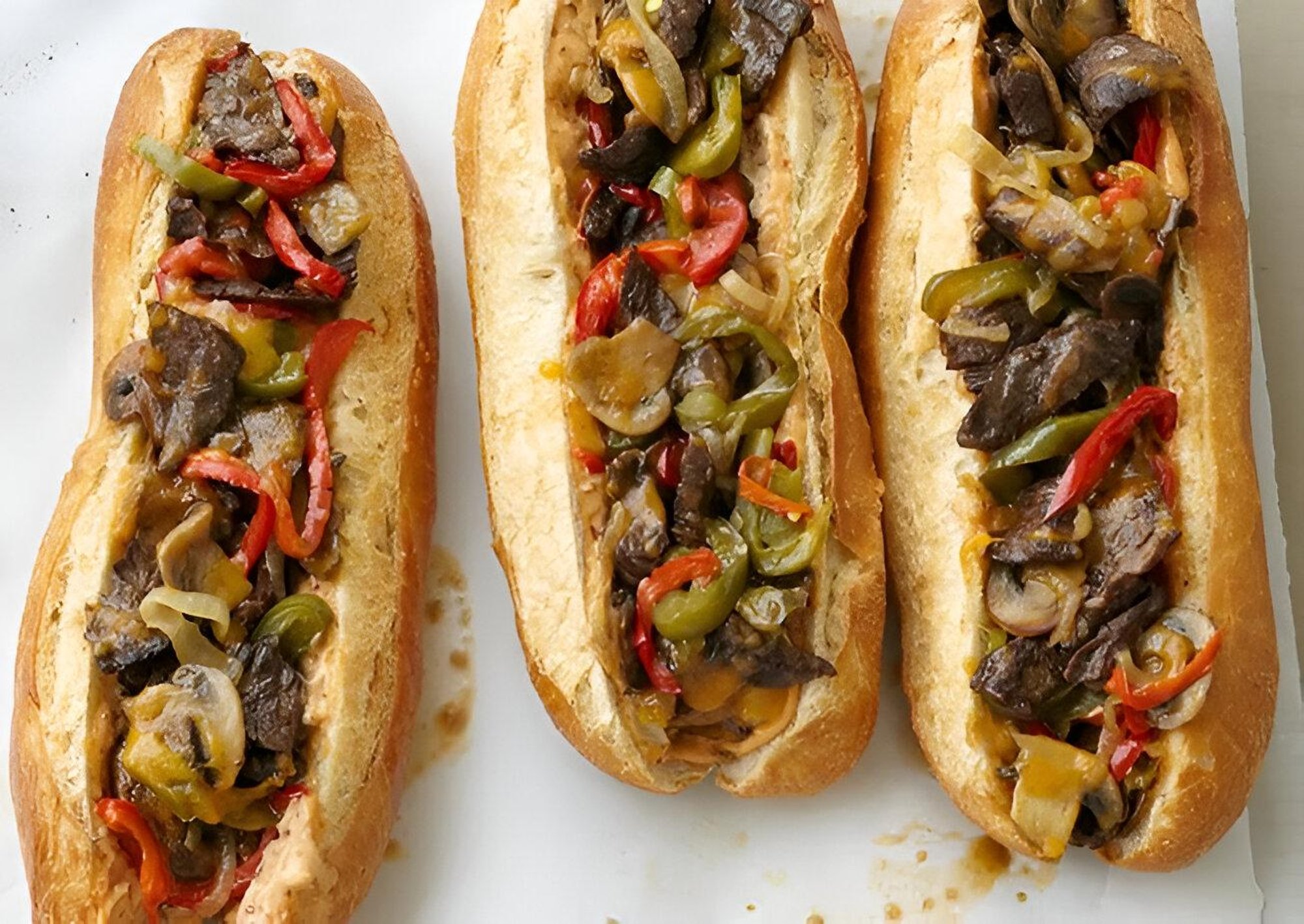 Steak pepper cheese sub