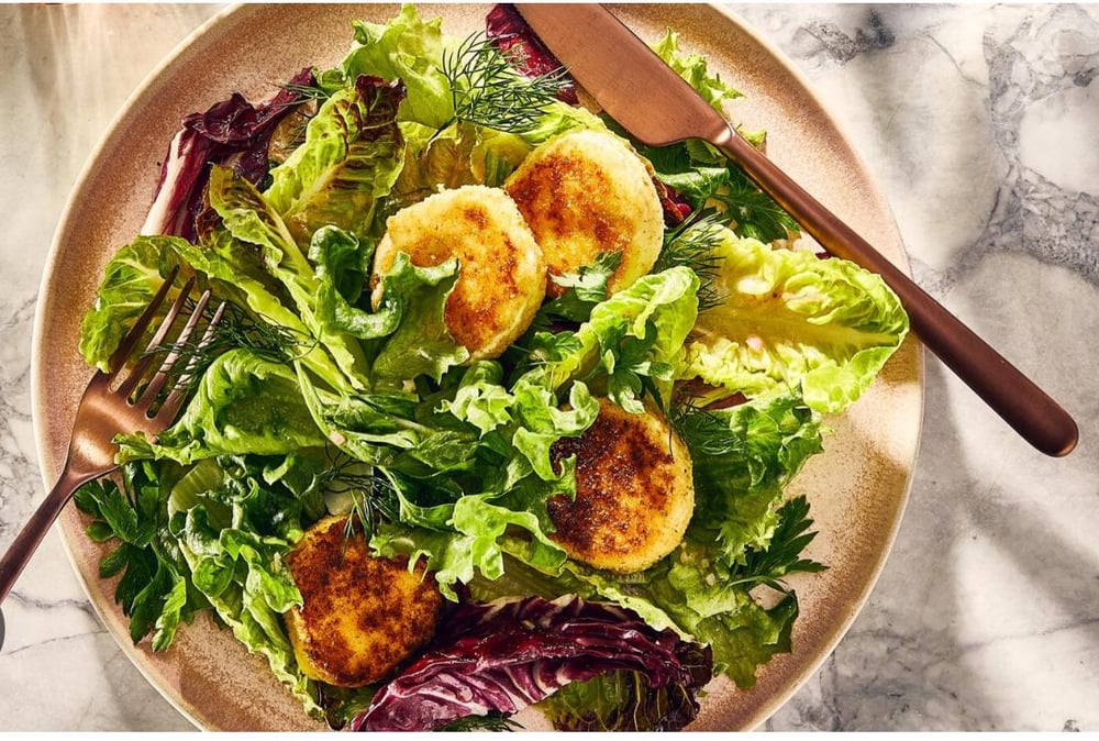 Raspberry Goat Cheese Salad