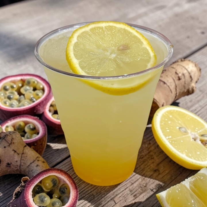 Passion Fruit Ginger Lemonade