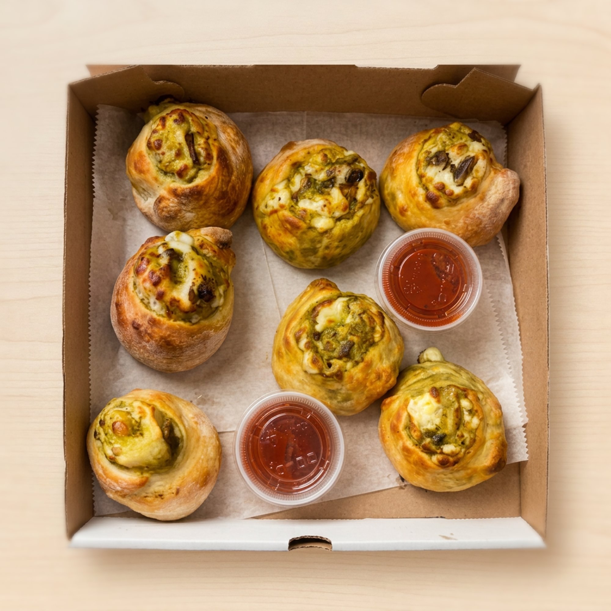 Classic Pesto Garlic Knots