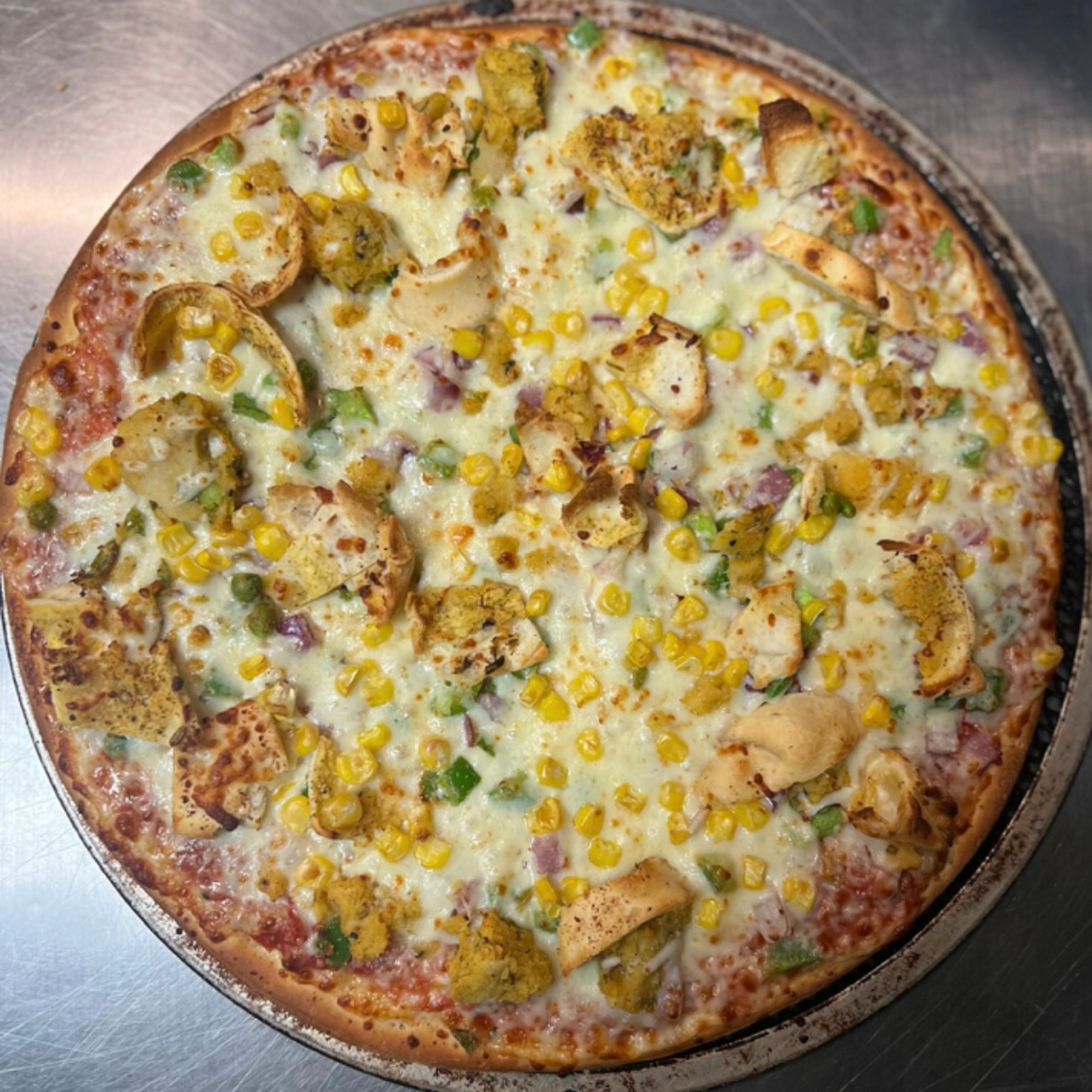 Samosa Chaat Pizza