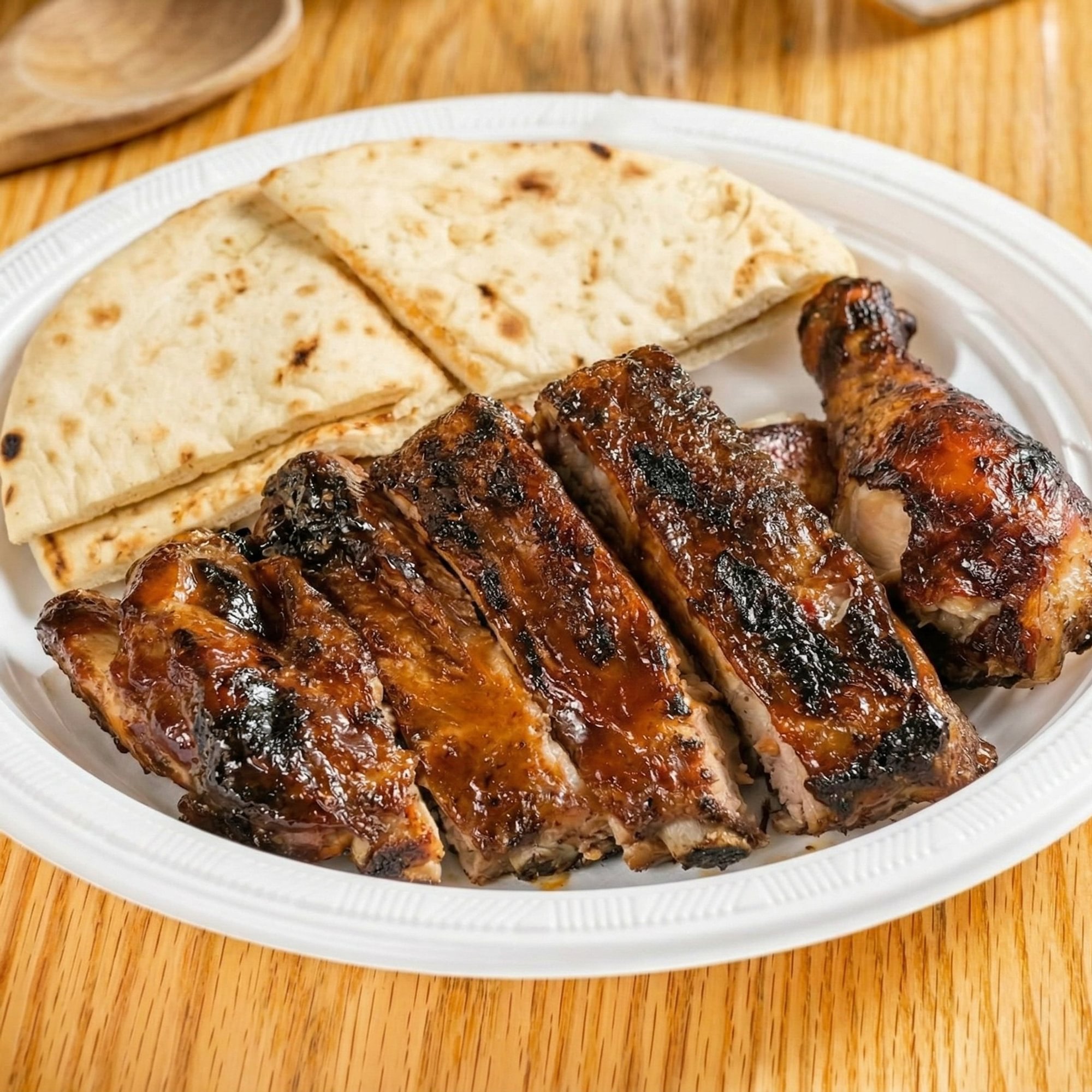 1/4 Chicken and 1/4 Ribs Meal