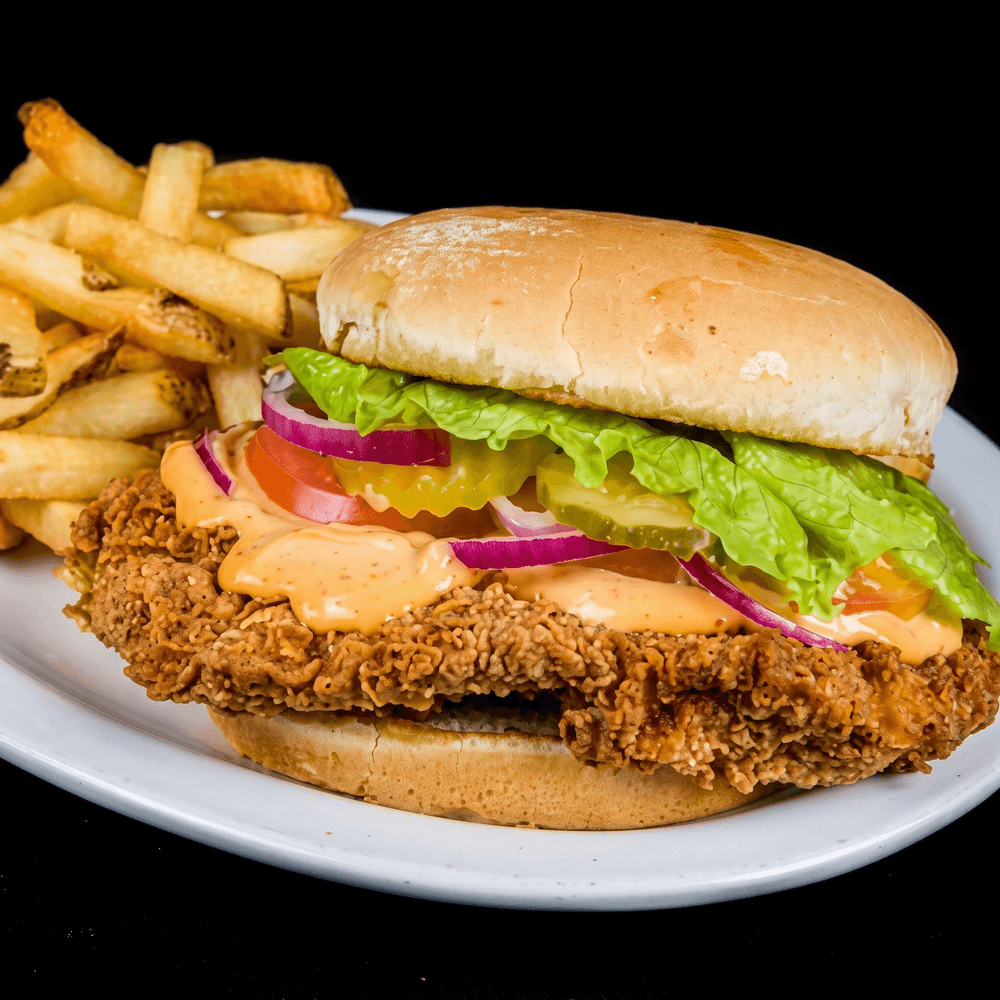 The Chicken Barn Burger