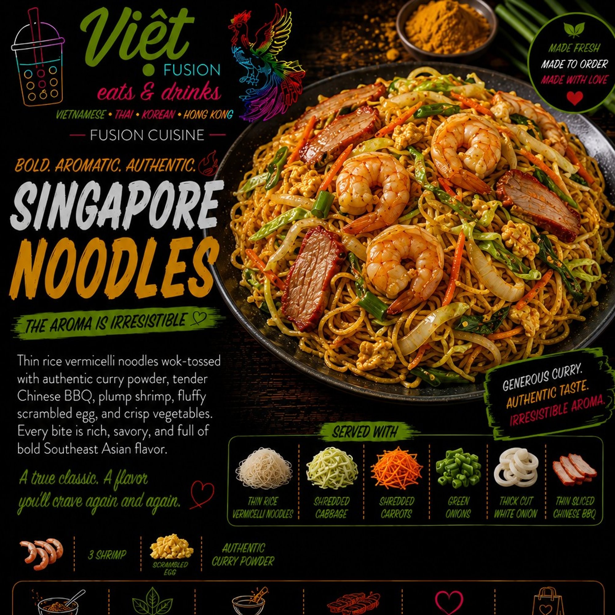 F13. Singapore Noodles