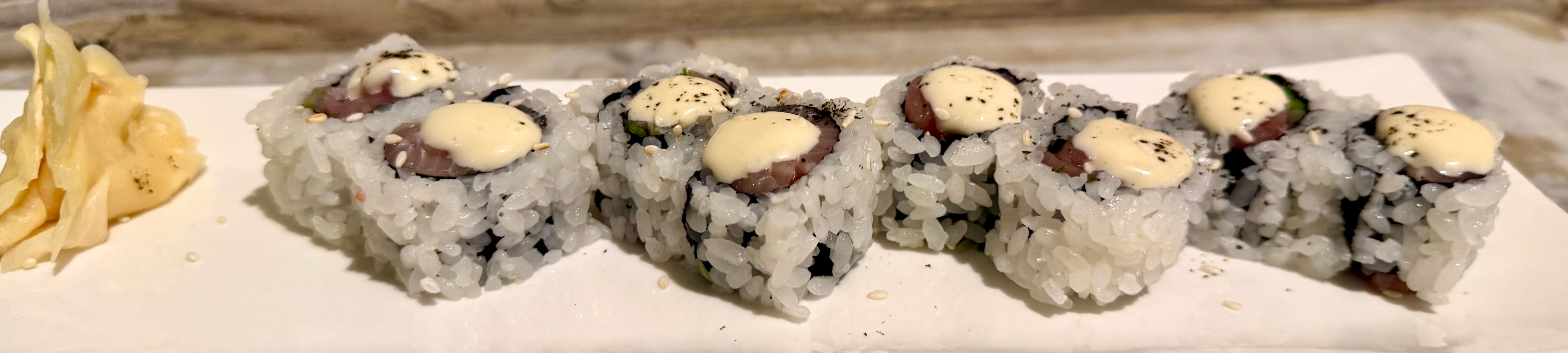 Hamachi and Scallion Roll