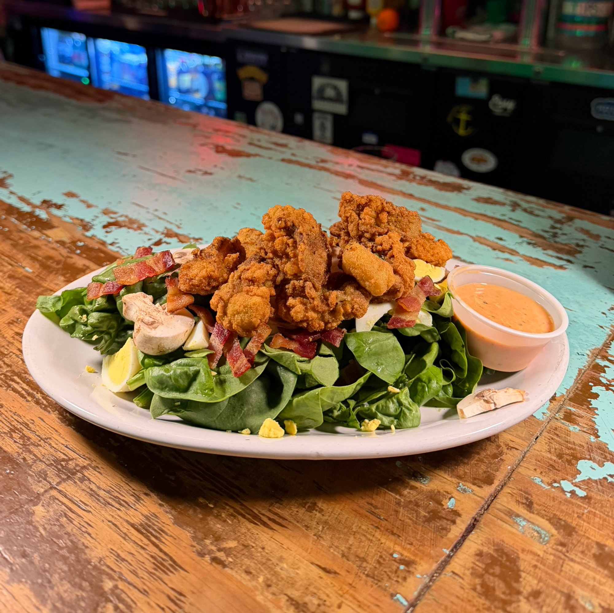 Fried Oyster Salad