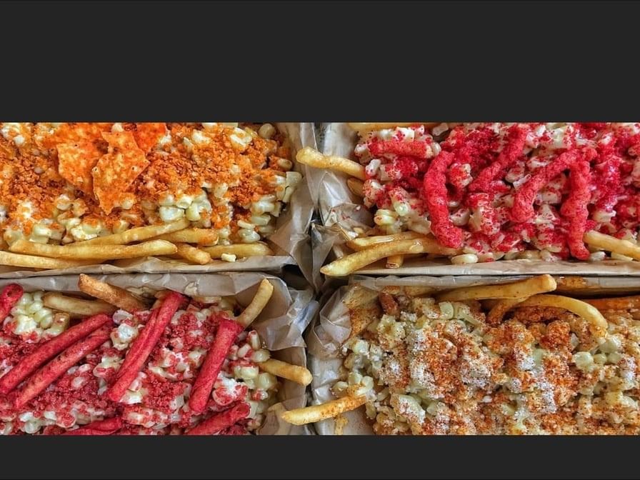 Hot Cheetos Elote Fries
