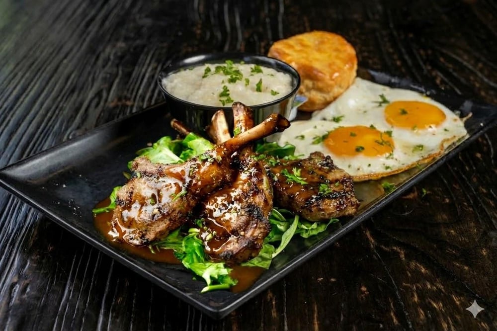 Lamb Chops & Eggs