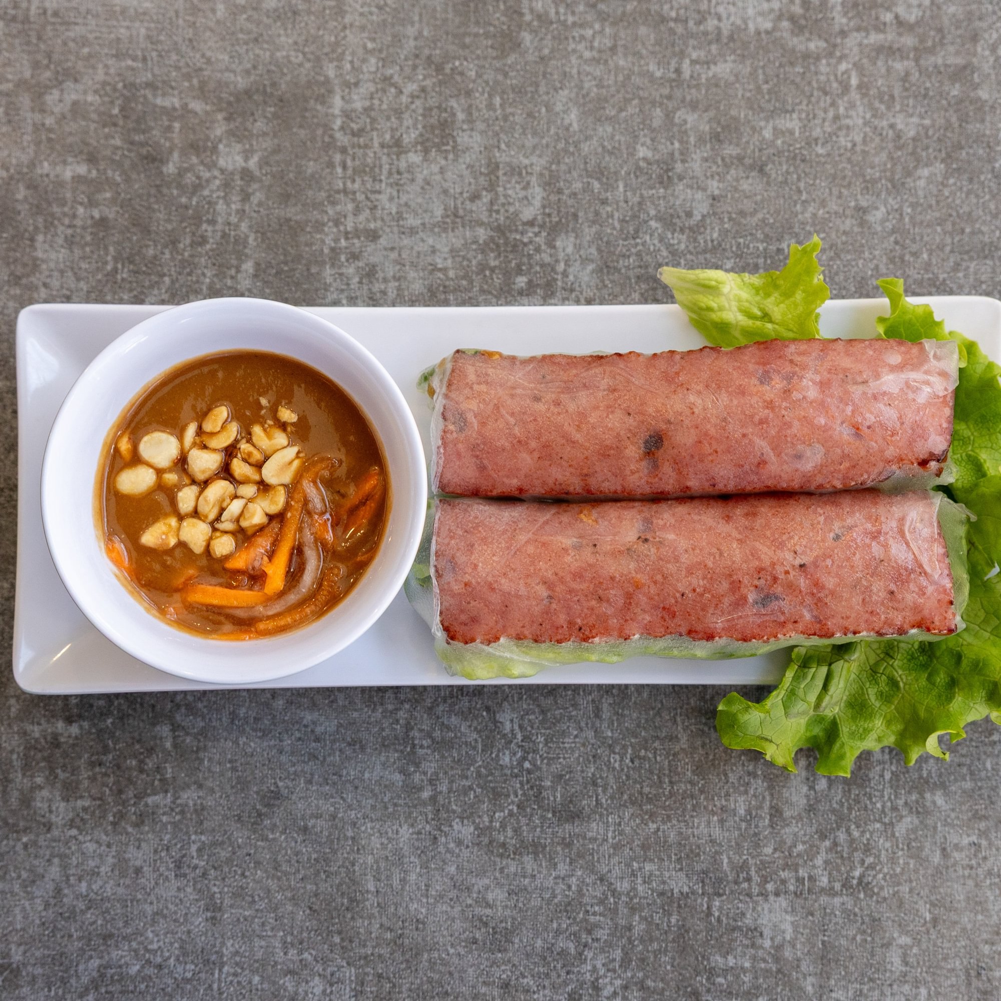 Grilled Pork Sausage Spring Rolls