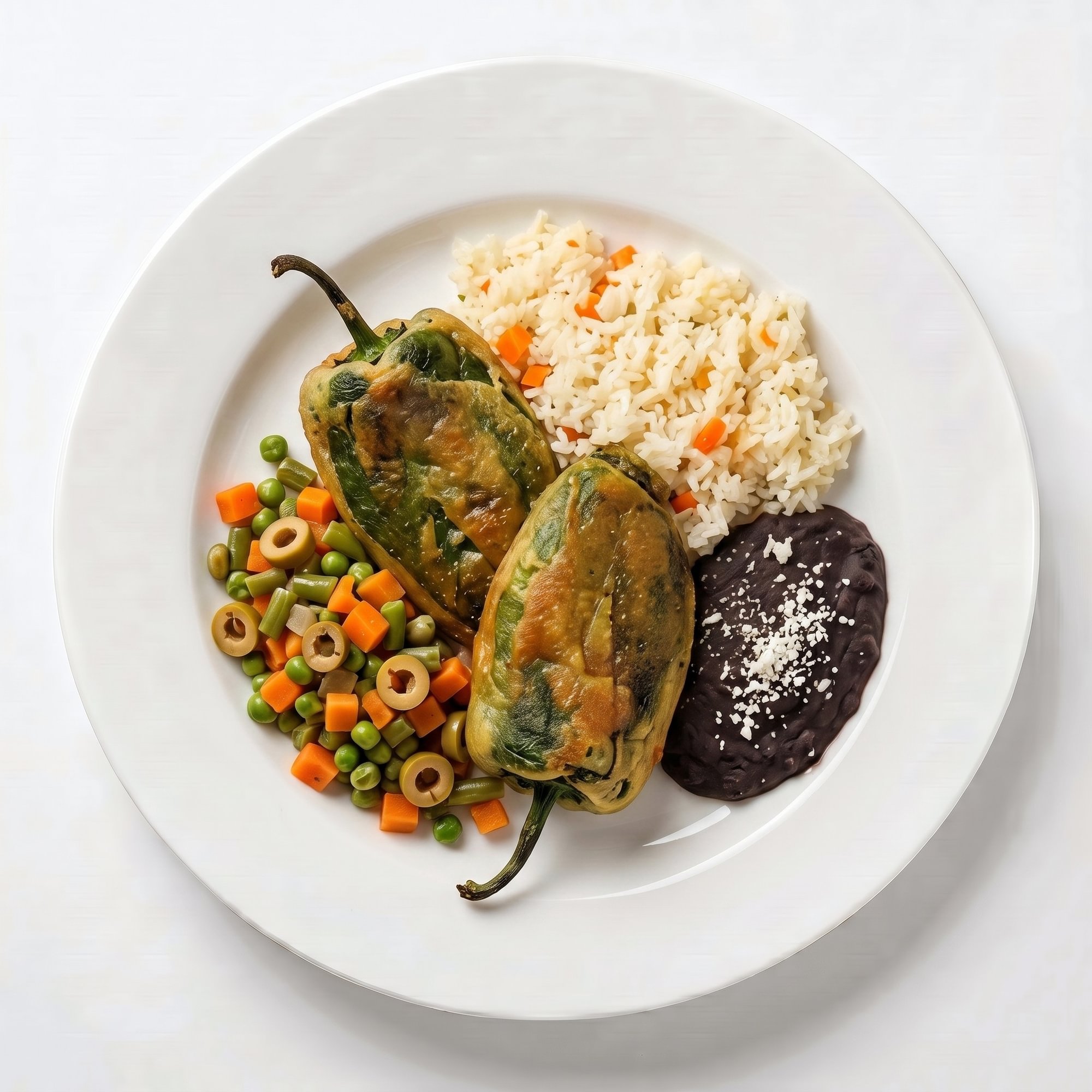 Chiles Rellenos (Stuffed Poblano Peppers)
