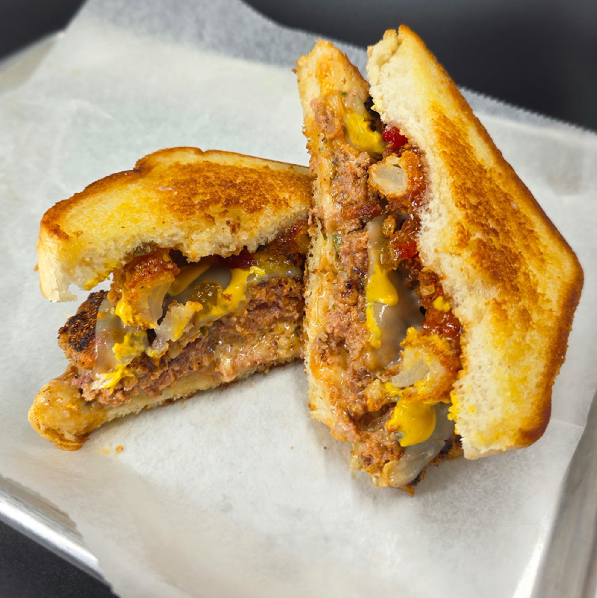 Cajun Boudin Boo Burger