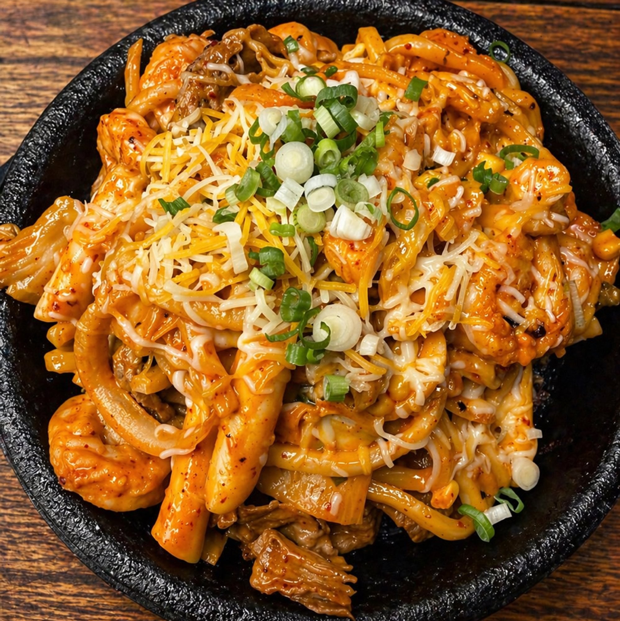Creamy Kimchi Pasta Sizzling