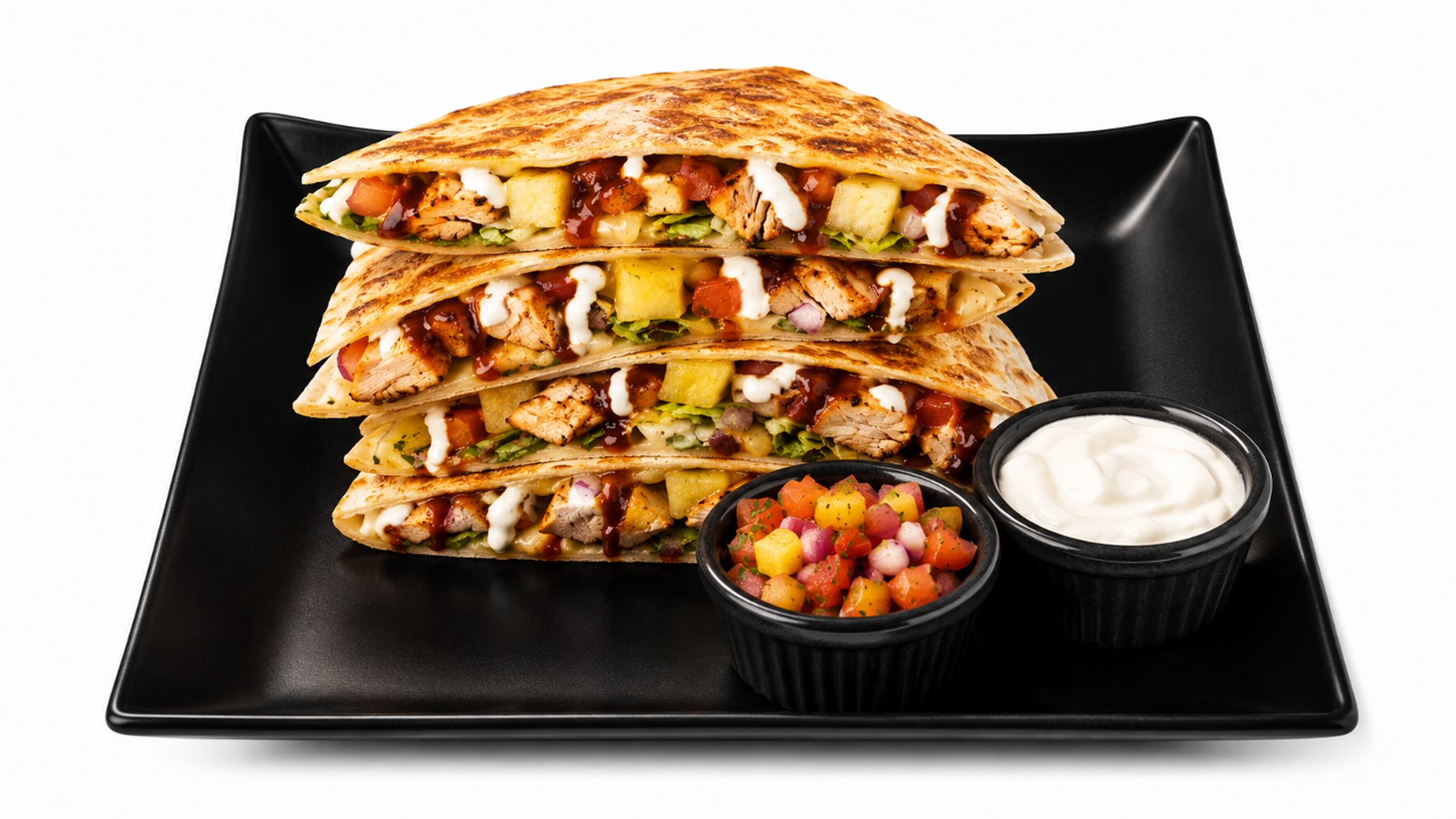 Chicken al Pastor Quesadilla